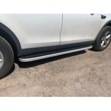 Бокові пороги Tayga Grey (2 шт., Алюміній) 2014-2019 для Land Rover Discovery Sport 2014- рр