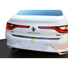 Накладка на багажник нержавейка (Sedan) Carmos - Турецкая Нержавеющая Сталь для Renault Megane IV 2016-2025 гг