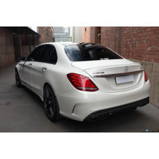 Задній дифузор (дизайн C63 2014-2018) для Mercedes C-сlass W205 рр