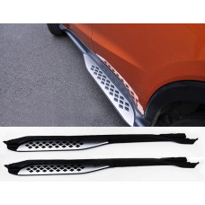 Боковые пороги Тип-2B (2 шт) для Honda HR-V 2014-2021 гг