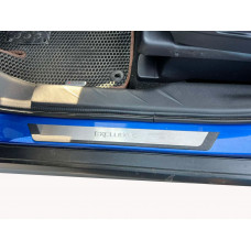 Накладки на пороги Flexill (4шт, нержавейка) Exclusive для Mitsubishi ASX 2010-2023 гг