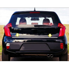Накладка на багажник нержавейка для Kia Picanto 2011-2016 гг