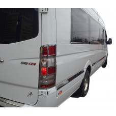 Хромированные Накладки на Задние Фонари (2 шт, Нержавейка) для Mercedes Sprinter W906 2006-2018 гг