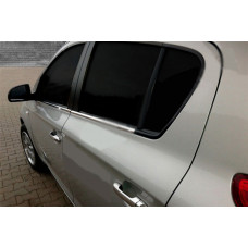Нижние молдинги стекол нержавейка (6 шт.) для Hyundai I-20 2008-2012 гг