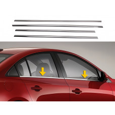 Универсальные нижние молдинги из нержавеющей стали (4 шт) 95см x 2.8см, 82см x 2.8см