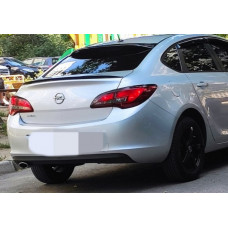 Спойлер Sedan LIP (Sunplex, чорний) (115см *5,5см) для Opel Astra J 2009-2015 рр