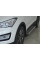 Боковые пороги Allmond Grey (2 шт., алюм.) для Hyundai Santa Fe 3 2012-2018 гг