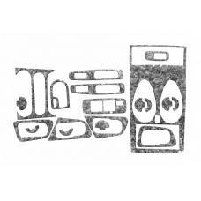 Накладки на панель приборов (Meric) Карбон для Nissan Qashqai 2010-2014 гг