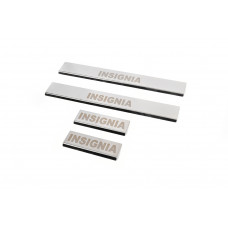 Накладки на пороги Carmos (4 шт, нерж) для Opel Insignia 2008-2017 рр