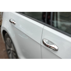 Хромированные Накладки на Ручки Дверей (4 шт, Нержавейка) OmsaLine - Итальянская Нержавейка для Volkswagen Golf 7/E-Golf 2012-2020 гг