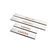 Накладки на пороги Carmos нержавейка (4 шт.) для Renault Laguna 2007-2015 гг