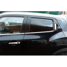 Хромированные Накладки на Ручки (4 шт) Без чипа, OmsaLine - Итальянская Нержавейка для Nissan Juke 2010-2019 гг