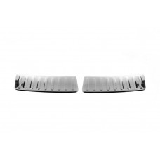 Накладка на задний бампер Carmos V2 Нержавейка для Dacia Sandero 2007-2013 гг