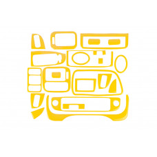 Накладки на панель приборов (желтые) для Honda Civic 1995-2001 гг