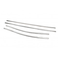 Нижние молдинги окон нержавейка (4 шт) для Mercedes X class 2017-2020 гг