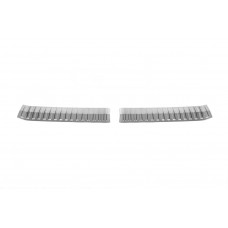 Накладка на задній поріг Carmos (2 шт, нерж.) для Skoda Kamiq 2019- рр