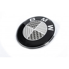 Эмблема карбон, Турция (82мм) для BMW 5 серия E-34 1988-1995 гг