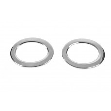 Накладки на противотуманные фары Carmos (2 шт., нержавейка) для Renault Master 2011-2023 гг