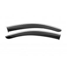 Вітровики з хромованим молдингом Niken Luxury (2021-2025, 2 шт) для Fiat Fiorino/Qubo рр