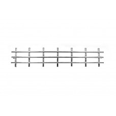 Решетка бампера (нержавейка) для Hyundai Tucson JM 2004- гг