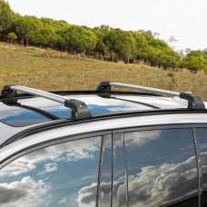 Поперечины на интегрированные рейлинги Strong V2 120 см (2 шт) Серый для Kia Sedona 2014-2020 гг