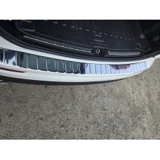 Накладка на задний бампер Carmos глянец нержавейка для Volvo XC60 2017- гг