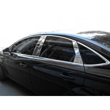 Накладки на дверные стойки из нержавеющей стали для Ford Mondeo 2014-2022 гг