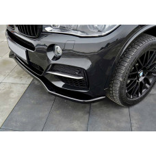 Передня Lip накладка DPT V-1 (для M-Sport, чорний глянець) для BMW X5 F-15 2013-2018 рр