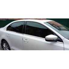 Нижні молдинги вікон (6 шт, нерж.) Carmos - Турецька сталь для Volkswagen Jetta 2011-2018 рр