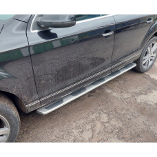 Боковые Подножки OEM (2 шт., Алюминий) для Ауди Q7 2005-2015 гг