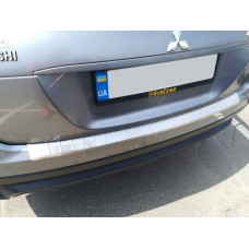 Накладка на задній бампер (OmsaLine, нерж.) для Mitsubishi Eclipse Cross 2017- рр
