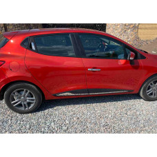 Хромированные Накладки на Дверные Ручки HB (4шт, Нерж Сталь) OmsaLine - Итальянская Нержавейка для Renault Clio IV 2012-2019 гг