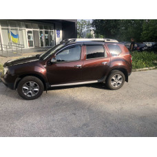 Ветровики с хромированным молдингом (4 шт, Niken) для Renault Duster 2008-2017 гг