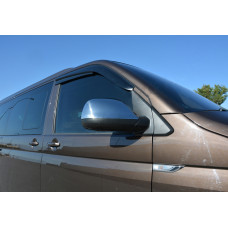 Накладки на Зеркала (2 шт, Нержавеющая Сталь) Carmos - Турецкая сталь для Volkswagen T5 2010-2015 гг