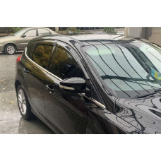 Нижня окантовка вікон (8 шт, нерж) SW, OmsaLine - Італійська нержавійка для Ford Focus III 2011-2017 рр