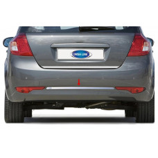 Накладка на задний торец OmsaLine (HB, нержавейка) для Kia Ceed 2007-2012 гг