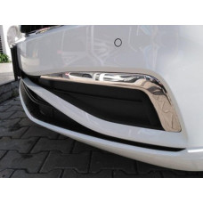 Накладки на противотуманки 2019-2025 (2 шт, нерж) OmsaLine - Італійська нержавійка для Volkswagen Passat B8 рр