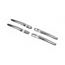 Хромированные Накладки на Ручки Дверей (4 шт, Нержавейка) OmsaLine - Итальянская Нержавейка для Mitsubishi Outlander 2001-2006 гг