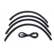 Расширители арок (4 шт, черные) Пластик ABS для Renault Sandero 2007-2013 гг