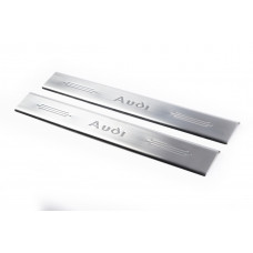 Накладки на дверные пороги (2 шт, Carmos) для Ауди ТТ 1998-2006 гг