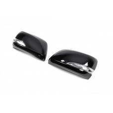 Накладки на Зеркала с Поворотником Черный для Lexus LX570/450d 2008-2022 гг