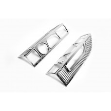 Хромированные Накладки на Задние Фонари с Изгибом (2 шт, Пластик) для Citroen Jumper 2007-2025 гг