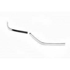 Накладки на задні фонарі (2 шт., нерж) для Skoda Yeti 2009-2017 рр