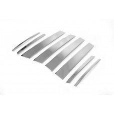 Накладки на дверные стойки из нержавеющей стали (8 шт) для Toyota Rav 4 2013-2018 гг