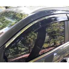 Ветровики с хромированным молдингом (4 шт., Sunplex Chrome) для Hyundai Tucson TL 2016-2021 гг