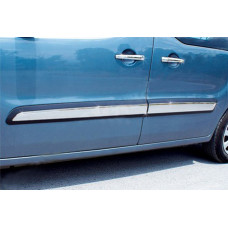 Дверні молдинги (4 шт., нерж.) Carmos - Турецька сталь для Citroen Berlingo 2008-2018 рр