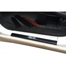 Накладки на пороги (2 шт., ABS) Глянцевые для Fiat Scudo 1996-2007 гг
