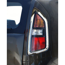 Хромированные накладки на задние фонари (2 шт, нержавейка) для Kia Soul I 2008-2013 гг