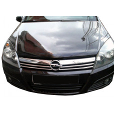 Хромированные Накладки на Решетку (4 шт., Нержавеющая Сталь) для Opel Astra H 2004-2013 гг