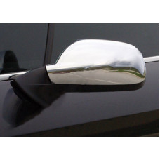 Хромированные Накладки на Зеркала (2 шт.) OmsaLine - Хромированный пластик для Peugeot 407 2004-2011 гг